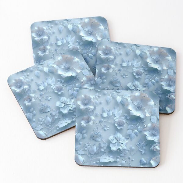 Item preview, Turquoise Floral Sculpted Grace designed and sold by AI-Only Creations.
