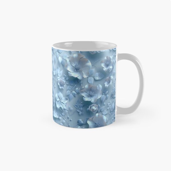 Aperçu de l'œuvre Grâce sculptée florale turquoise créée et vendue par AI-Only Creations.