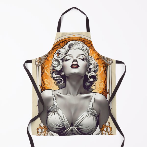 Aperçu de l'œuvre Marilyn élégante dans un design ornemental rétro vintage extatique créée et vendue par BorgSpareParts.