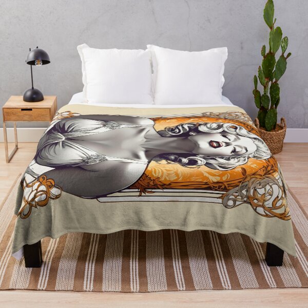 Aperçu de l'œuvre Marilyn élégante dans un design ornemental rétro vintage extatique créée et vendue par BorgSpareParts.
