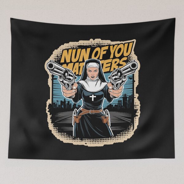 Item preview, ''Nun of you Matters'' Funny Comic page art Lover T-Shirt designed and sold by Witty Shirts.