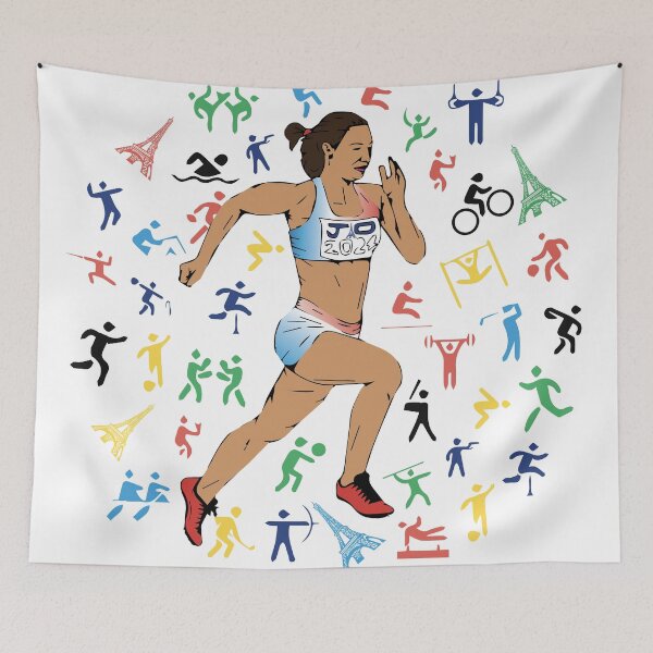 Item preview, JO 2024 PARIS athlete COLLECTION designed and sold by Wolagno.