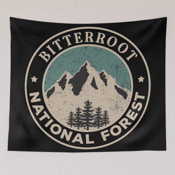 Item preview, Bitterroot National Forest designed and sold by graphic-map.