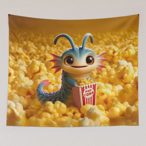 Item preview, Popcorn Delight with an Adorable Anomalocaris Sea Creature designed and sold by Sillytoe.