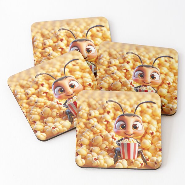 Item preview, Popcorn Party with a Cute Ant designed and sold by Sillytoe.