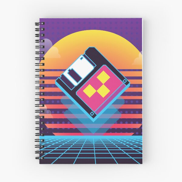 Item preview, Retrowave floppy disk  designed and sold by eviltorn.