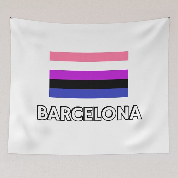 Item preview, Genderfluid Pride Flag Barcelona designed and sold by Inspirationmotivation.