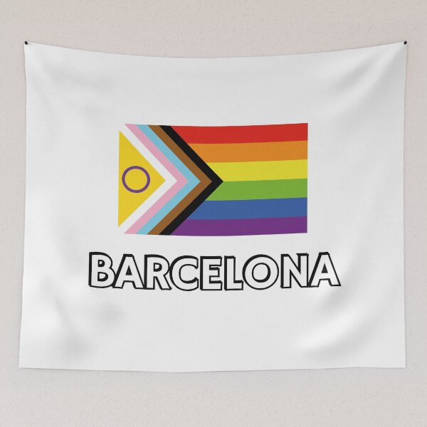 Item preview, Intersex Inclusive Pride Progress Flag Barcelona designed and sold by Inspirationmotivation.