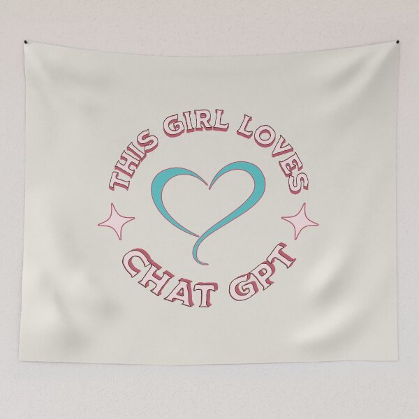 Item preview, This Girl Loves GPT-Chat designed and sold by CozyLightsStore.