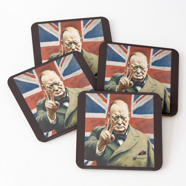 Item preview, "Victory Gesture: Winston Churchill" designed and sold by Artisticanvas.