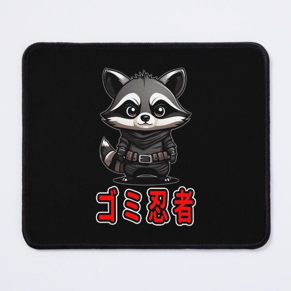 Item preview, Trash Ninja, Kazu, Kawaii Cute Racoon, Kanji Writing designed and sold by Burn-Ego.
