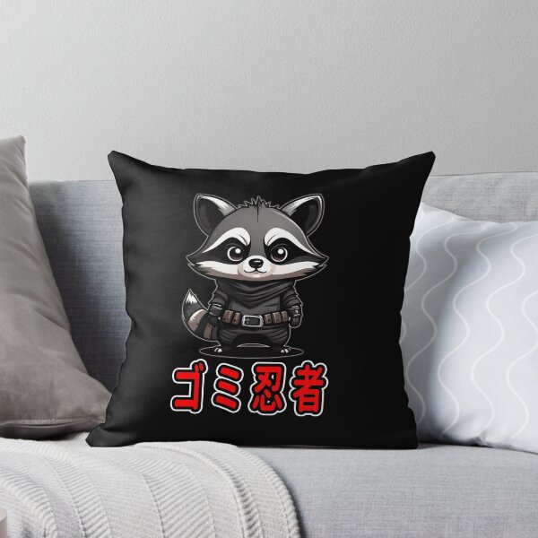 Item preview, Trash Ninja, Kazu, Kawaii Cute Racoon, Kanji Writing designed and sold by Burn-Ego.
