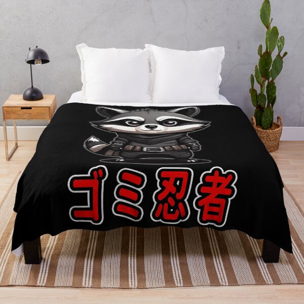 Item preview, Trash Ninja, Kazu, Kawaii Cute Racoon, Kanji Writing designed and sold by Burn-Ego.