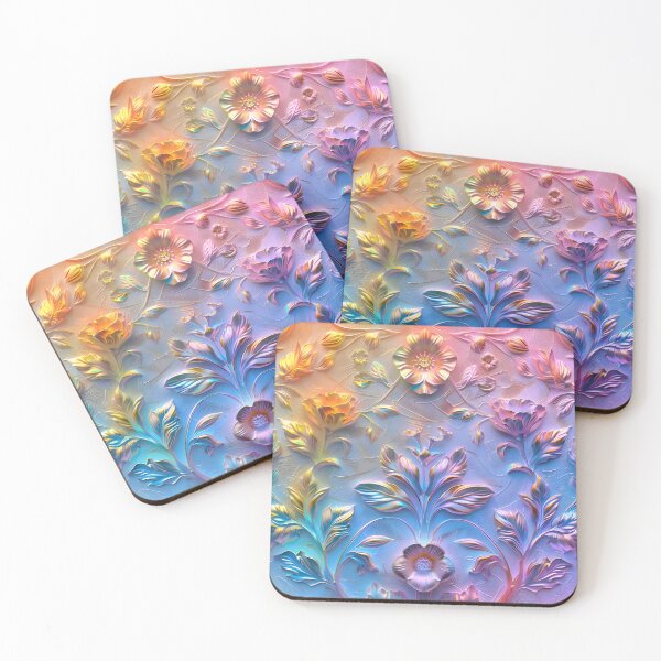 Item preview, Rainbow Radiance: Sculpted Floral Spectacle designed and sold by AI-Only Creations.