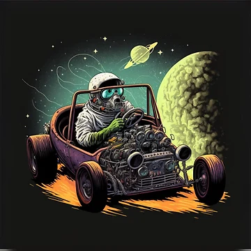 Artwork thumbnail, Galactic Hot Rod Racer by Sillytoe
