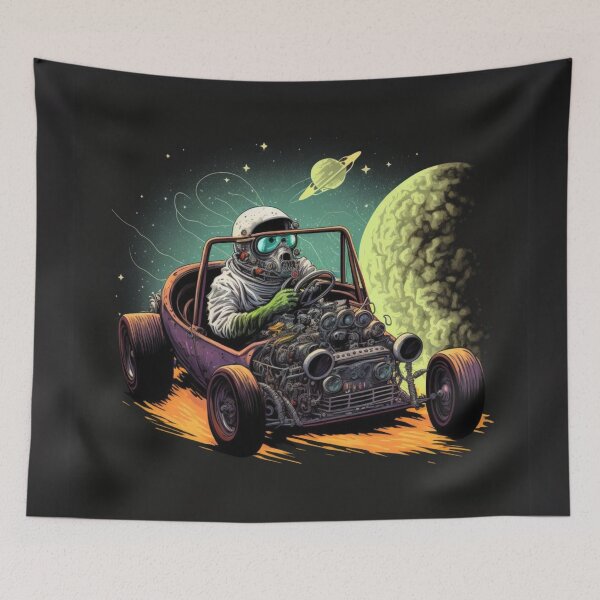 Item preview, Galactic Hot Rod Racer designed and sold by Sillytoe.