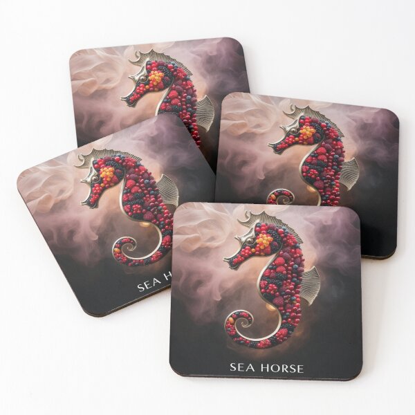 Item preview, Berry Seahorse - Artistic Fruit Design designed and sold by LaLi-Designs.