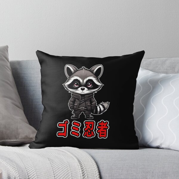 Item preview, Trash Ninja, Taro, Kawaii Cute Racoon, Kanji Writing designed and sold by Burn-Ego.