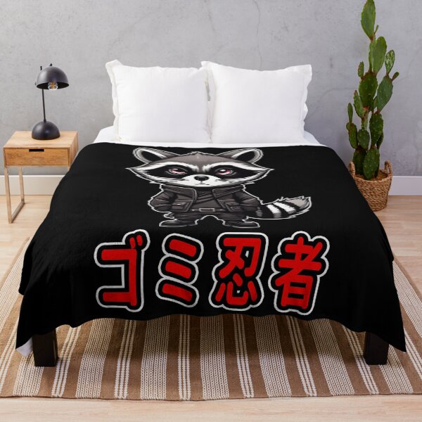 Item preview, Trash Ninja, Taro, Kawaii Cute Racoon, Kanji Writing designed and sold by Burn-Ego.