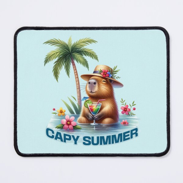 Item preview, Capybara - Kawaii Animal Capybara Cute Summer Vacations Gift designed and sold by InkyGenies.