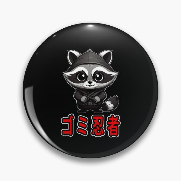 Item preview, Trash Ninja, Kou, Kawaii Cute Racoon, Kanji Writing designed and sold by Burn-Ego.