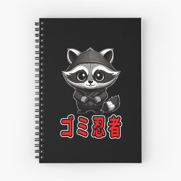 Item preview, Trash Ninja, Kou, Kawaii Cute Racoon, Kanji Writing designed and sold by Burn-Ego.
