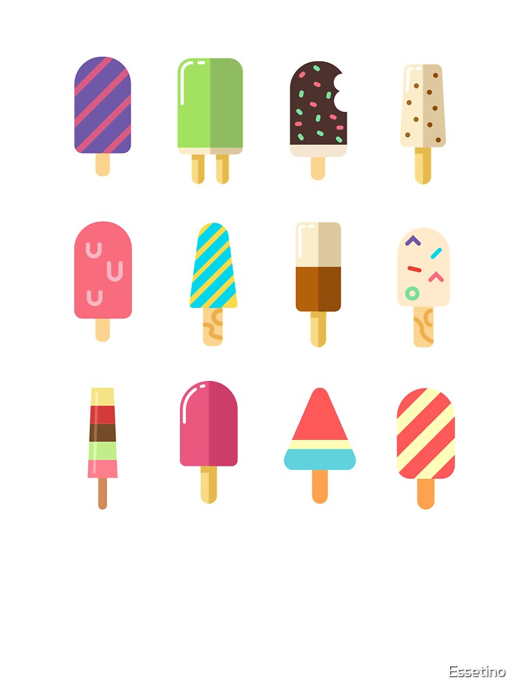 Cute Colorful Smiley Popsicle STICKER