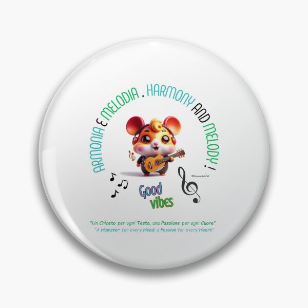 Item preview, "Harmony and Melody" with Musician Hamster - Passion and Creativity designed and sold by MadnessArtLab.
