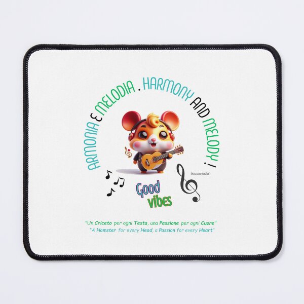 Item preview, "Harmony and Melody" with Musician Hamster - Passion and Creativity designed and sold by MadnessArtLab.