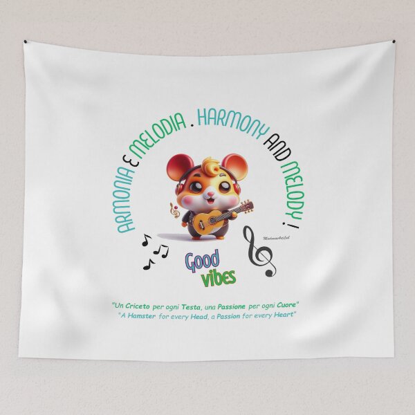 Item preview, "Harmony and Melody" with Musician Hamster - Passion and Creativity designed and sold by MadnessArtLab.