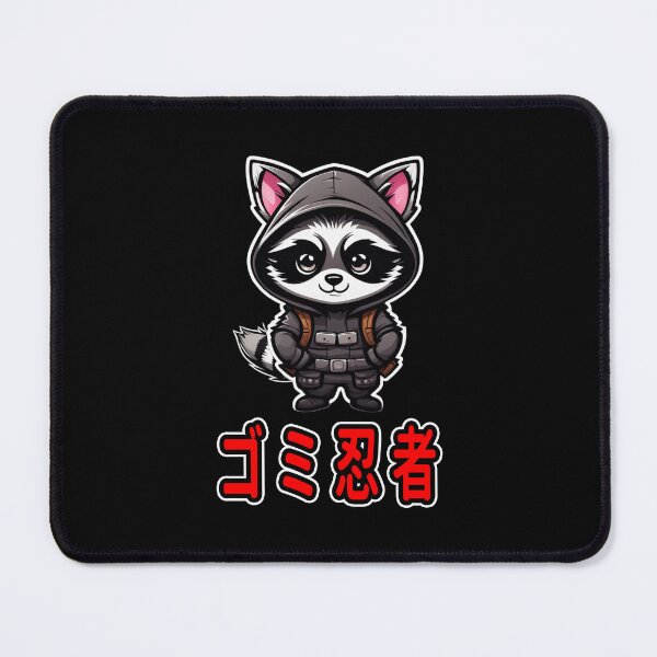 Item preview, Trash Ninja, Shiro, Kawaii Cute Racoon, Kanji Writing designed and sold by Burn-Ego.