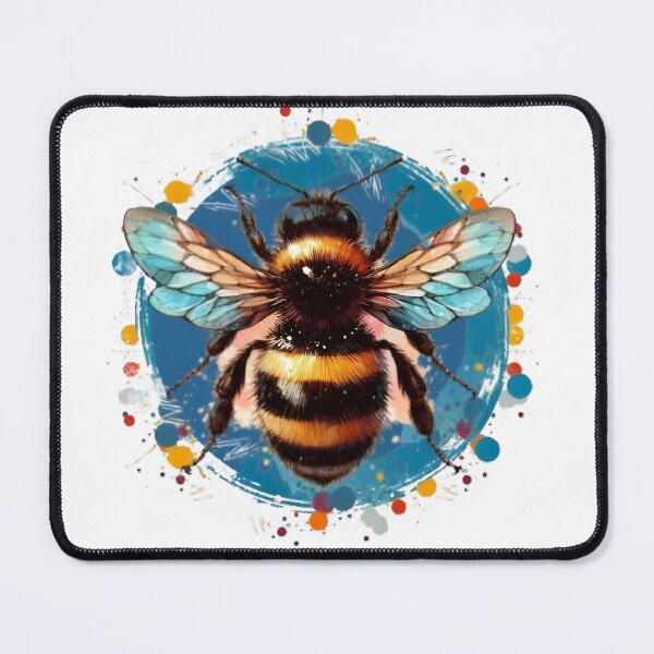Item preview, A beautiful bee with the colorful background designed and sold by Marcoshop10.