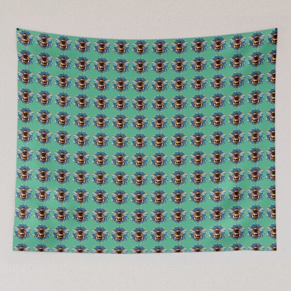 Item preview, A beautiful bee with the colorful background designed and sold by Marcoshop10.