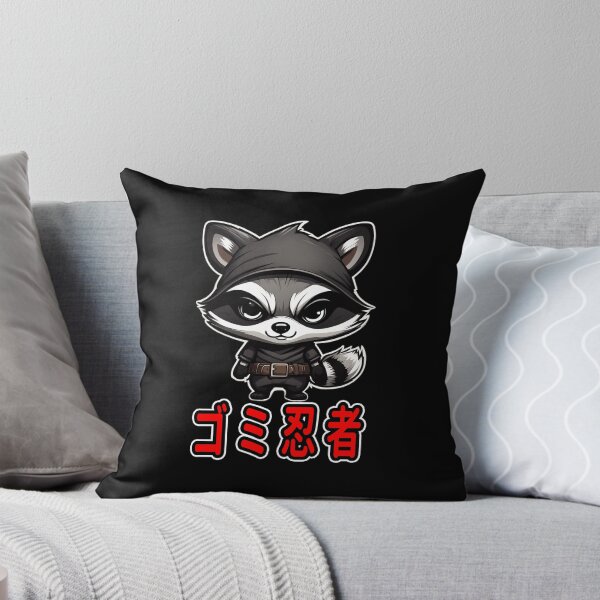 Item preview, Trash Ninja, Takeshi, Kawaii Cute Racoon, Kanji Writing designed and sold by Burn-Ego.