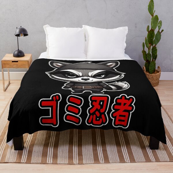 Item preview, Trash Ninja, Takeshi, Kawaii Cute Racoon, Kanji Writing designed and sold by Burn-Ego.