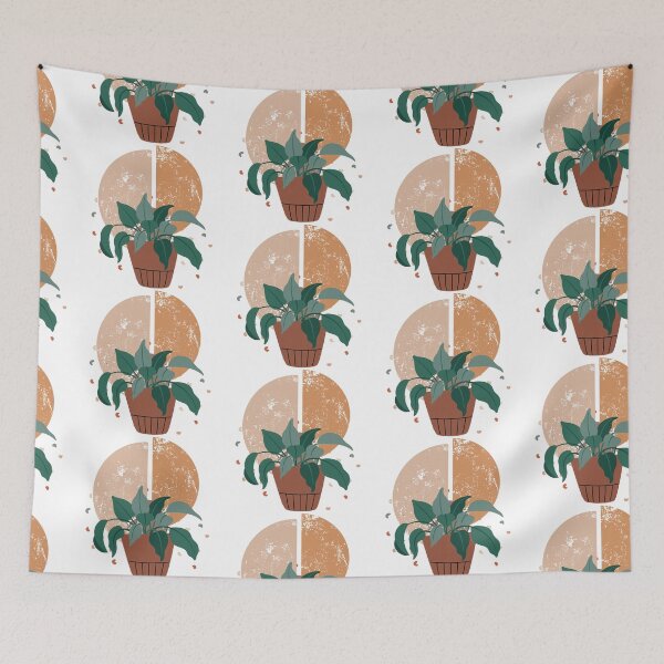 Item preview, Boho designs with pot plant  designed and sold by priyankajustine.