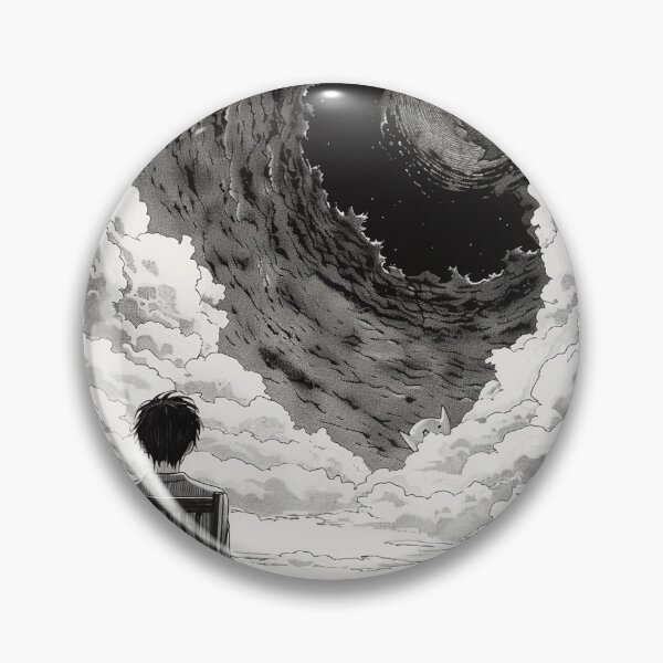 Item preview, engulfed by the infinite expanses - vertical - black and white horror manga anime boy designed and sold by ForsakenFrames.