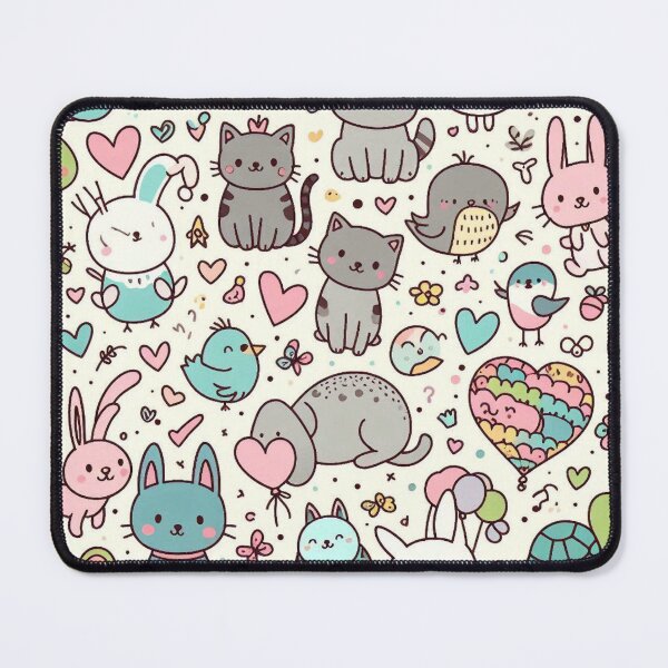 Item preview, Animal doodles pattern designed and sold by FLATVAC STICKER.