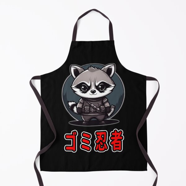 Item preview, Trash Ninja, Kaito, Kawaii Cute Racoon, Kanji Writing designed and sold by Burn-Ego.