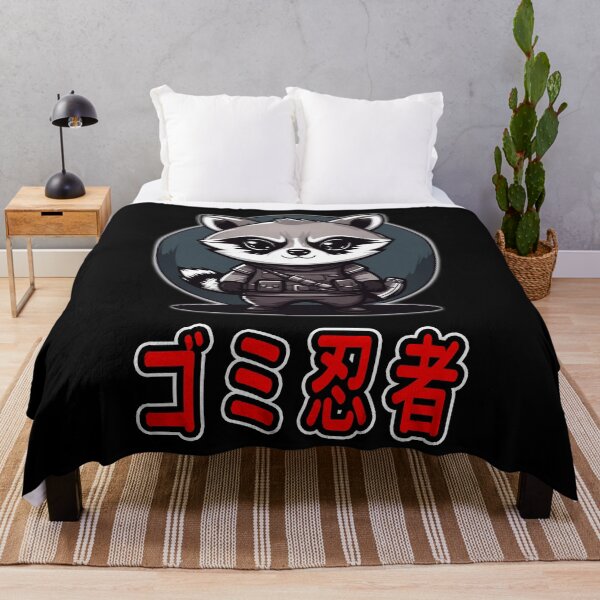 Item preview, Trash Ninja, Kaito, Kawaii Cute Racoon, Kanji Writing designed and sold by Burn-Ego.