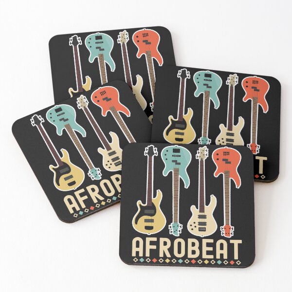 Item preview, Colorful Afrobeat Guitars | African Dance Music - Black designed and sold by PearlMoonGrapes.