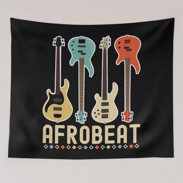 Item preview, Colorful Afrobeat Guitars | African Dance Music - Black designed and sold by PearlMoonGrapes.