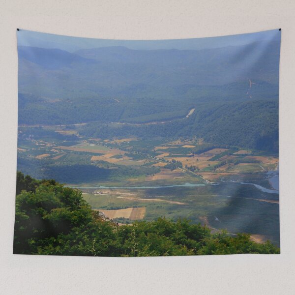 Item preview, River, Tree and Mountain Landscape Akyaka Turkiye designed and sold by taiche.
