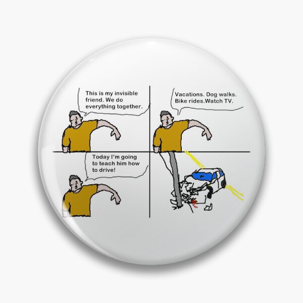 Item preview, Driving 101: The Invisible Friend Edition - Hilarious Comic Design designed and sold by Ignorant-Artist.