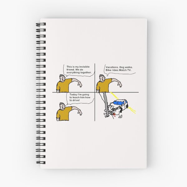 Item preview, Driving 101: The Invisible Friend Edition - Hilarious Comic Design designed and sold by Ignorant-Artist.