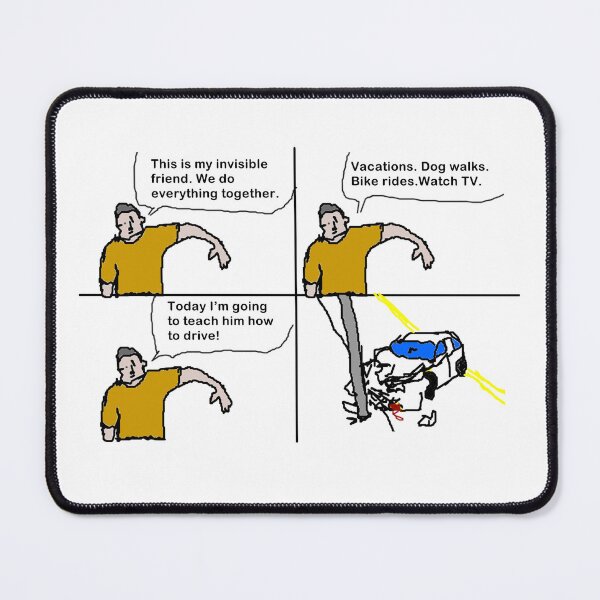 Item preview, Driving 101: The Invisible Friend Edition - Hilarious Comic Design designed and sold by Ignorant-Artist.