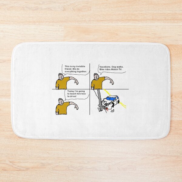Item preview, Driving 101: The Invisible Friend Edition - Hilarious Comic Design designed and sold by Ignorant-Artist.
