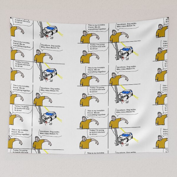 Item preview, Driving 101: The Invisible Friend Edition - Hilarious Comic Design designed and sold by Ignorant-Artist.