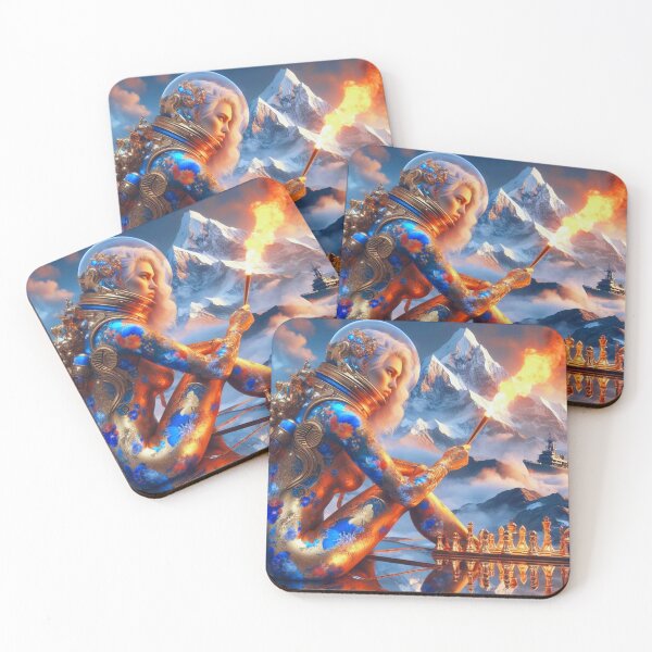 Item preview, Title: "Cosmic Chess: The Flame of Strategy" designed and sold by Ghost Archer Illusions.