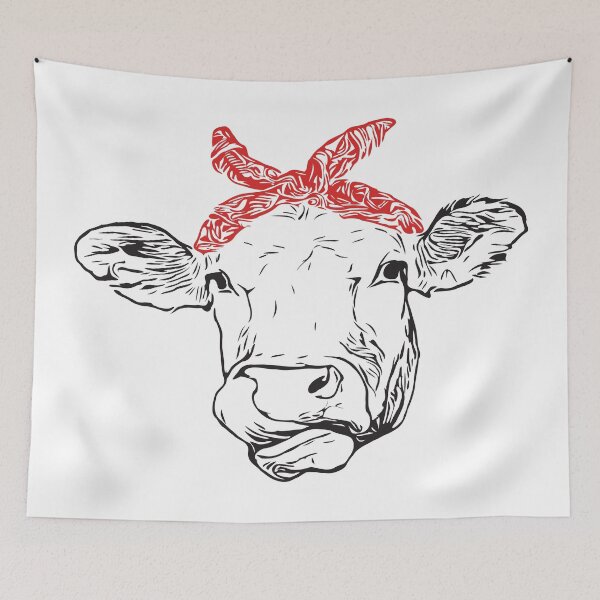 Item preview, Cow with Red Bandana designed and sold by digidesigns.